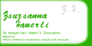 zsuzsanna hamerli business card